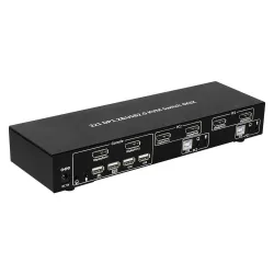 Przełącznik KVM Techly 2-portowy DisplayPort/USB 2x1 Dual Head Video