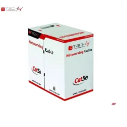 Kabel instalacyjny TechlyPro skrętka Cat5e F/UTP drut CCA zewnętrzna 305m,