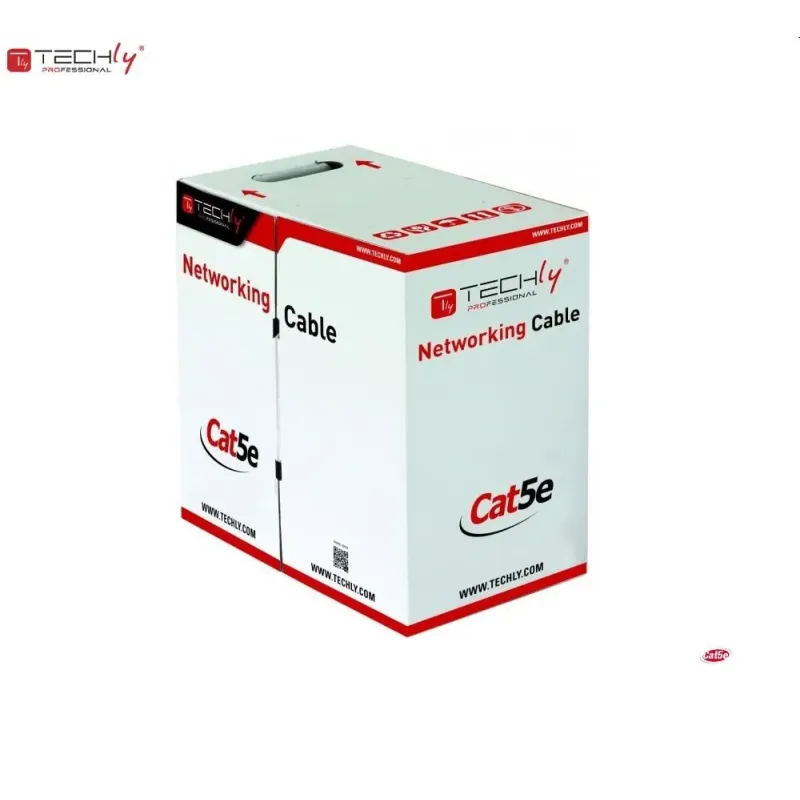 Kabel instalacyjny TechlyPro skrętka Cat5e F/UTP drut CCA zewnętrzna 305m,