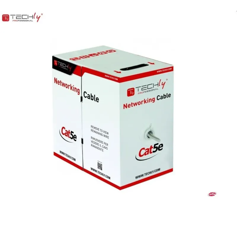 Kabel instalacyjny TechlyPro skrętka Cat5e F/UTP drut CCA zewnętrzna 305m,
