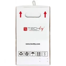 Kabel instalacyjny Techly 100% miedź skrętka Cat.6 F/UTP linka 305m szary