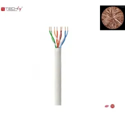 Kabel instalacyjny TechlyPro 100% miedź skrętka Cat5e UTP 4x2 linka 305m,