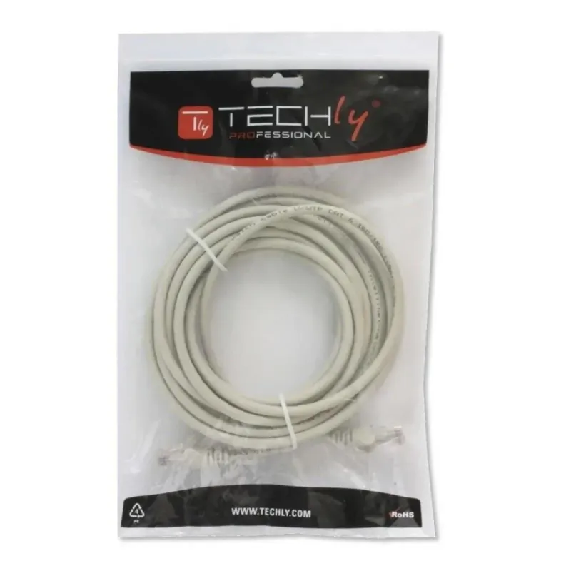 PatchCord Techly Cat.6 UTP, 2m szary