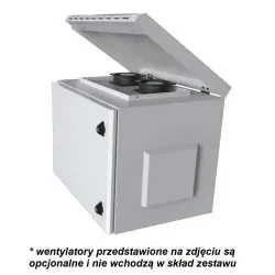 Szafa wisząca TechlyPro 19" 9U/600x450mm zmontowana, szara