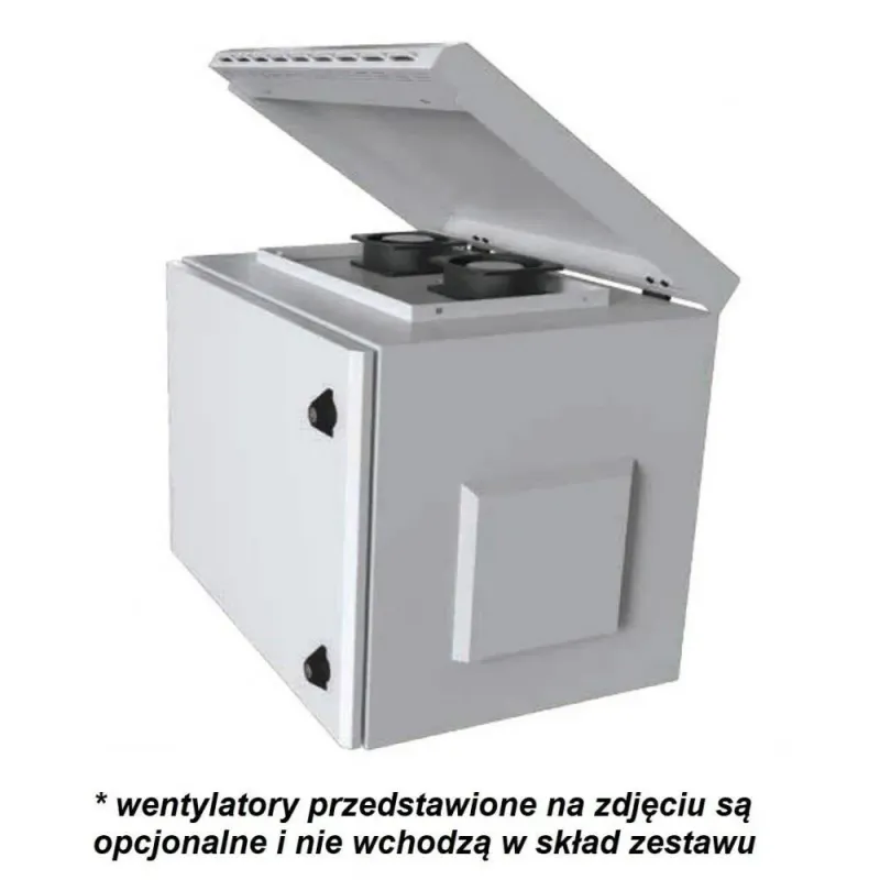 Szafa wisząca TechlyPro 19" 9U/600x450mm zmontowana, szara