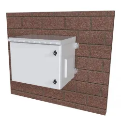 Szafa wisząca TechlyPro 19" 9U/600x450mm zmontowana, szara