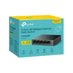 Switch niezarządzalny TP-Link LS105LP 5x100 4x PoE+ 41W