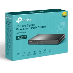 Switch zarządzalny TP-Link TL-SG1210MPE Easy Smart 9x10/100/1000 (8xPoE+),