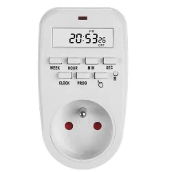 Włącznik czasowy timer cyfrowy GreenBlue GB362 E, max. obciążenie 16A, IP20