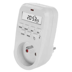 Włącznik czasowy timer cyfrowy GreenBlue GB362 E, max. obciążenie 16A, IP20