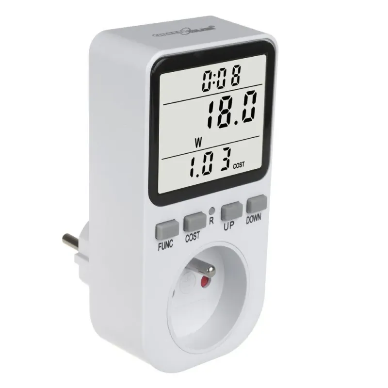 Miernik energii GreenBlue GB364 E, watomierz, typ E, 220-240V AC, 50Hz,