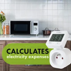 Miernik energii GreenBlue, watomierz, 16A, max. 3680W, podtrz.pamięci,