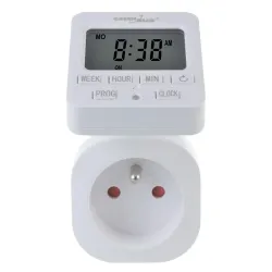 Włącznik czasowy - timer cyfrowy GreenBlue, max. obciążenie 16A, IP20,