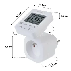 Włącznik czasowy - timer cyfrowy GreenBlue, max. obciążenie 16A, IP20,