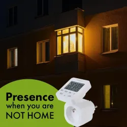 Włącznik czasowy - timer cyfrowy GreenBlue, max. obciążenie 16A, IP20,