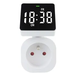Włącznik czasowy - timer cyfrowy GreenBlue, max. obciążenie 16A, IP20,