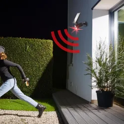 Atrapa kamery Maclean SOL1801S, solarna, migająca dioda, czujnik ruchu,