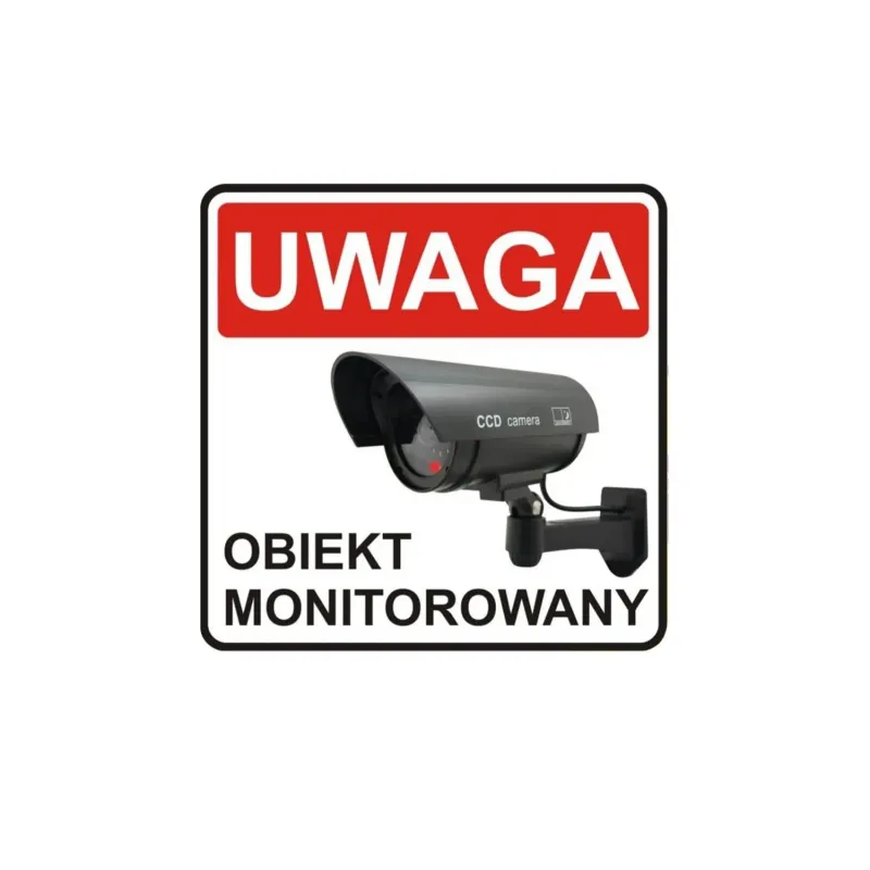 Atrapa kamery Maclean SOL1801S, solarna, migająca dioda, czujnik ruchu,