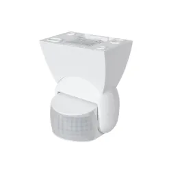 Czujnik ruchu PIR Maclean MCE201W, na podczerwień, IP65, czarny, zasięg 12m