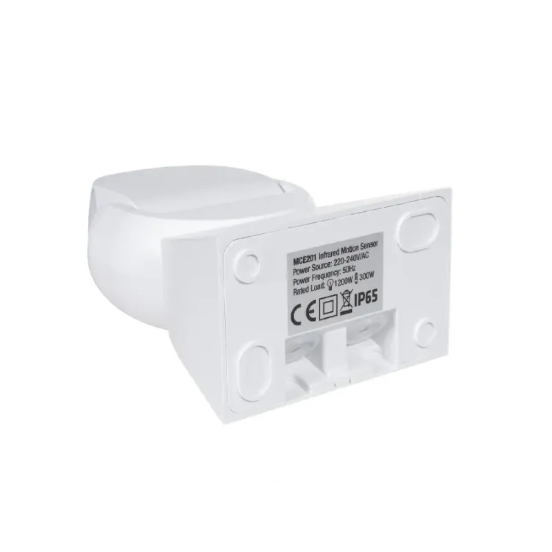 Czujnik ruchu PIR Maclean MCE201W, na podczerwień, IP65, czarny, zasięg 12m