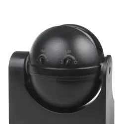 Czujnik ruchu PIR Maclean MCE358 B, na podczerwień, IP44, czarny, zasięg