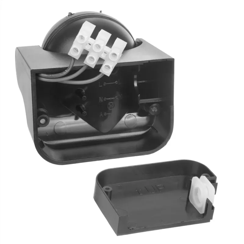 Czujnik ruchu PIR Maclean, na podczerwień, IP44, szary, zasięg 12m, max.