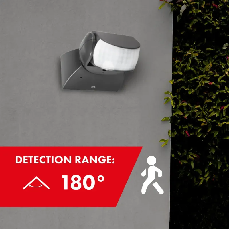 Czujnik ruchu PIR Maclean, na podczerwień, IP65, szary, zasięg 12m, MCE201