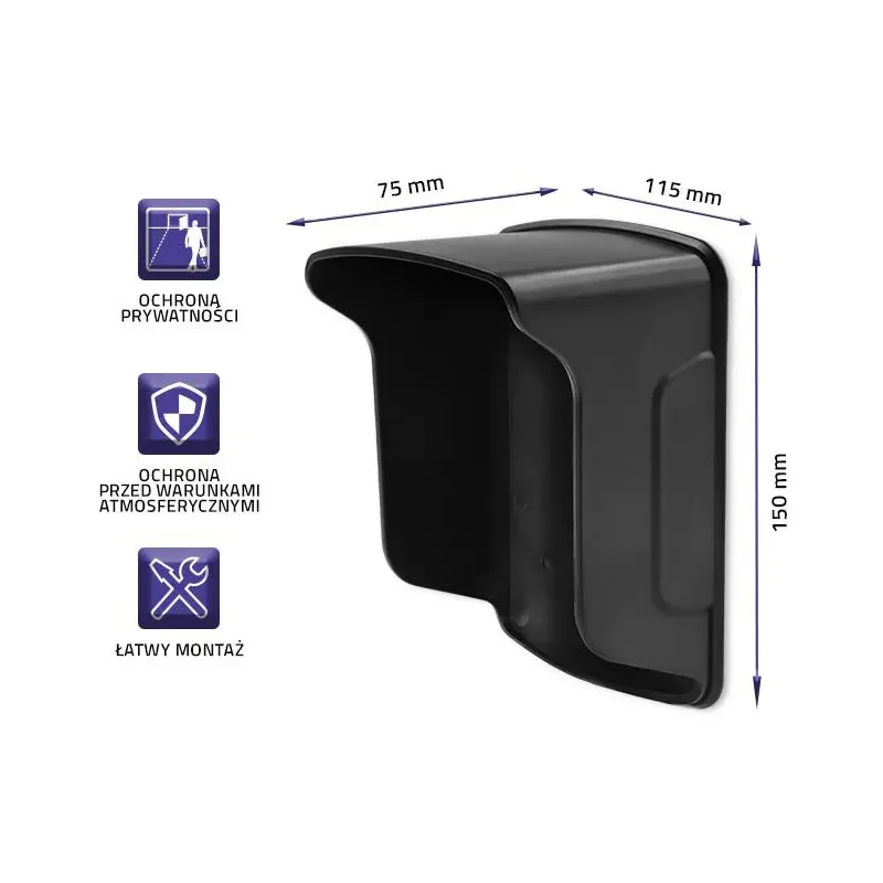 Daszek ochronny Qoltec do zamka szyfrowego