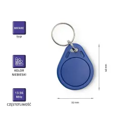 Brelok zbliżeniowy Qoltec Mifare 13.56 MHz | 10szt.