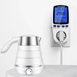 Watomierz Qoltec Licznik zużycia energii PM0626 | 3680W | 16A | LCD