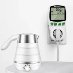 Watomierz Qoltec Licznik zużycia energii PM0627 z historią pomiaru | 3680W