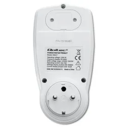 Watomierz Qoltec Licznik zużycia energii PM0627 z historią pomiaru | 3680W