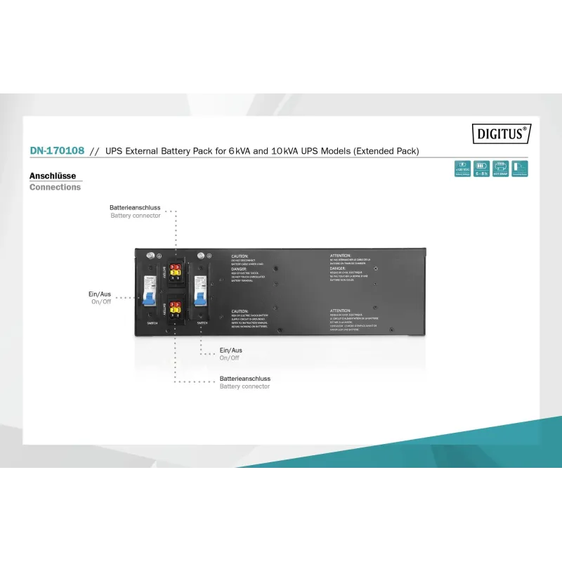 Moduł rozszerzający DIGITUS (Battery Pack), (20x12V 9A... | PartsPC.pl