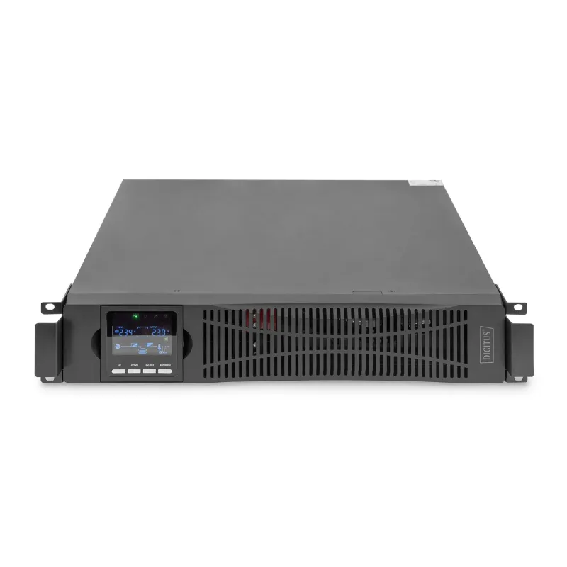 Zasilacz awaryjny UPS DIGITUS Online Rack 19" LCD 1500VA/1500W 3x12V/9Ah