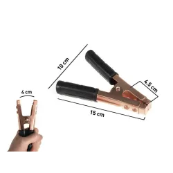 Krokodylki 400A 2szt Maclean MCE36 R/B