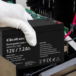 Akumulator AGM Qoltec 12V | 7.2Ah