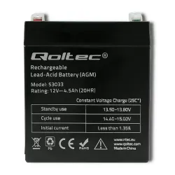 Akumulator AGM Qoltec 12V | 4.5Ah