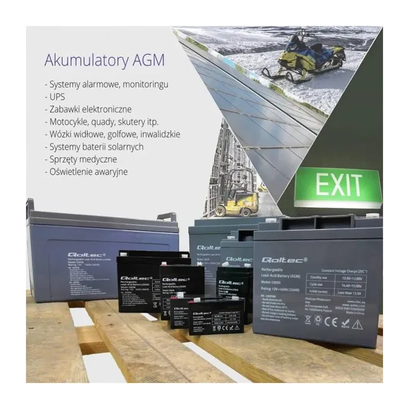 Akumulator AGM Qoltec 12V | 4.5Ah