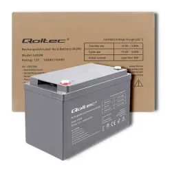 Akumulator AGM Qoltec 12V | 100Ah