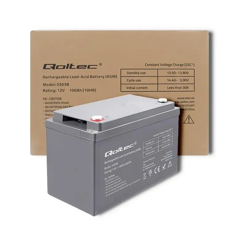 Akumulator AGM Qoltec 12V | 100Ah