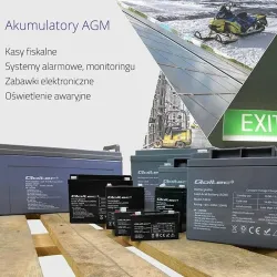 Akumulator AGM Qoltec 12V | 0.8Ah