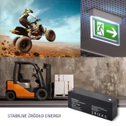 Akumulator AGM Qoltec 12V | 2.3Ah