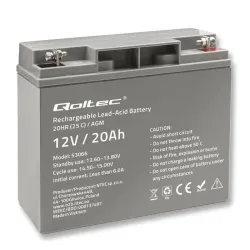 Akumulator AGM Qoltec 12V | 20Ah