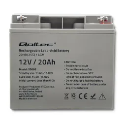 Akumulator AGM Qoltec 12V | 20Ah