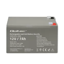 Akumulator AGM Qoltec 12V | 7Ah | Security