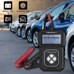 Tester cyfrowy Qoltec akumulatora z LCD | 12V | AGM | GEL | STD | 30-220Ah