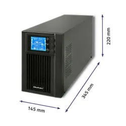 Zasilacz awaryjny UPS Qoltec | On-line | Pure Sine Wave | 1kVA | 800W | LCD