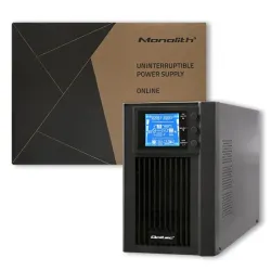 Zasilacz awaryjny UPS Qoltec | On-line | Pure Sine Wave | 1kVA | 800W | LCD