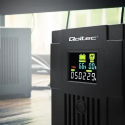 Zasilacz awaryjny UPS Qoltec Monolith | 1500VA | 900W | LCD | USB