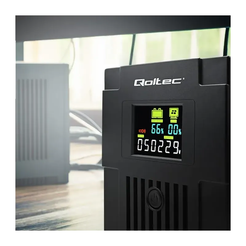 Zasilacz awaryjny UPS Qoltec Monolith | 1500VA | 900W | LCD | USB